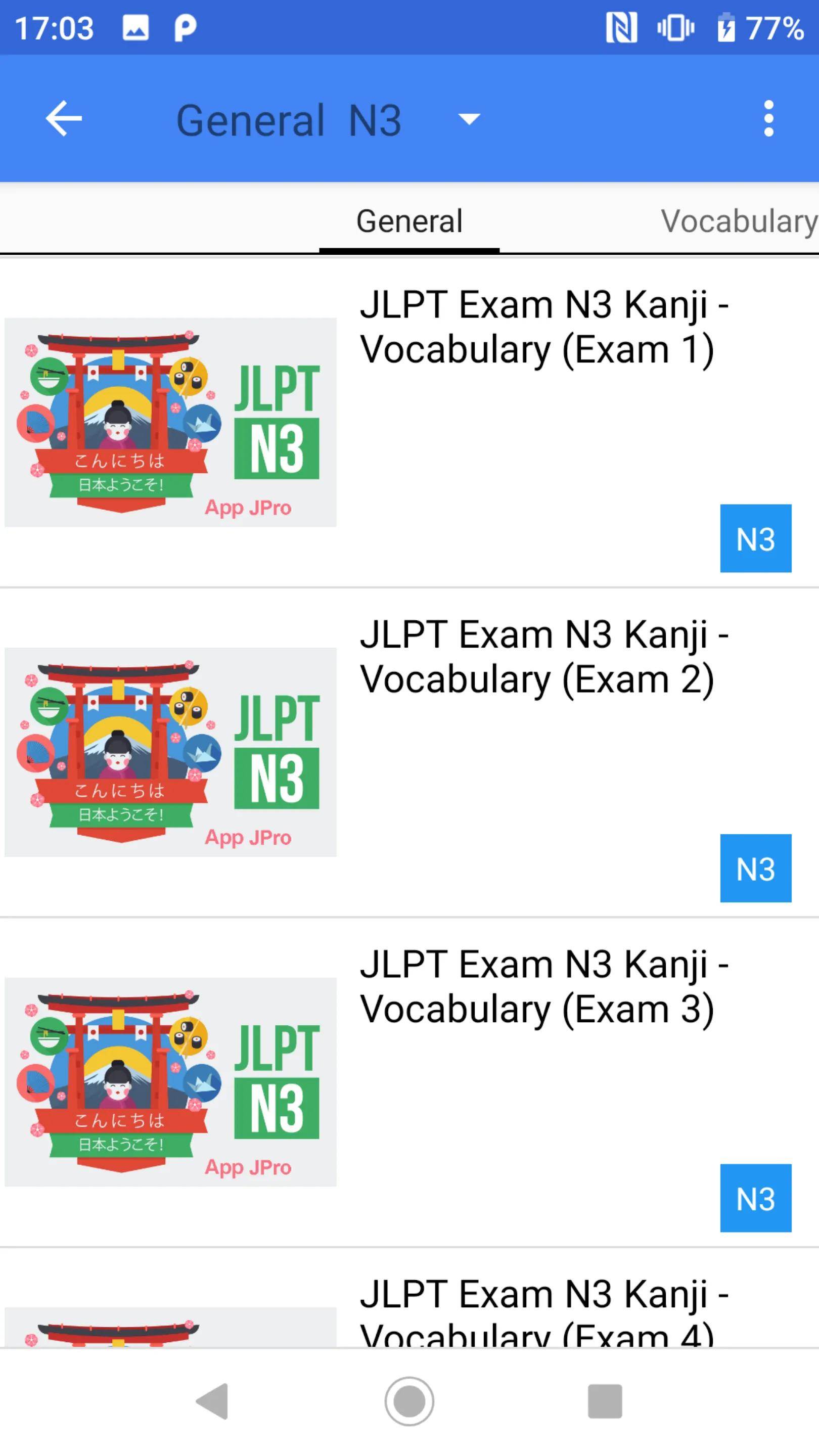 Learn Japanese N5~N1 (JPro) | Indus Appstore | Screenshot