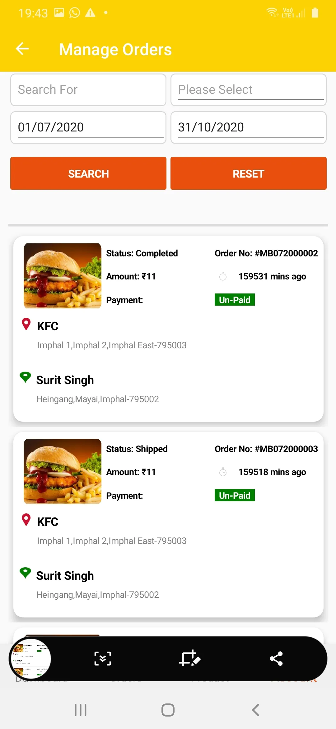 Imnetfood Partner App | Indus Appstore | Screenshot