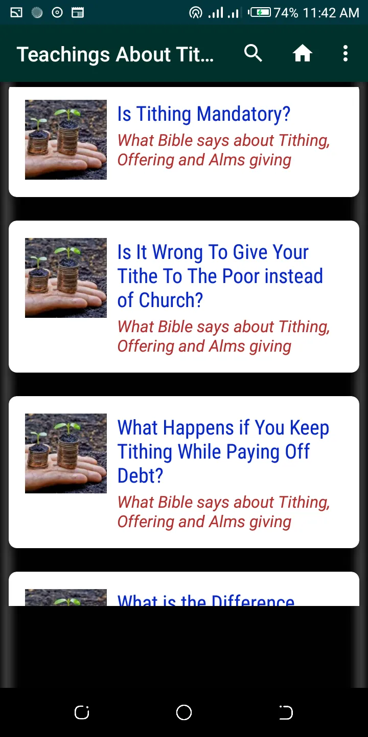 Tithe Teachings | Indus Appstore | Screenshot