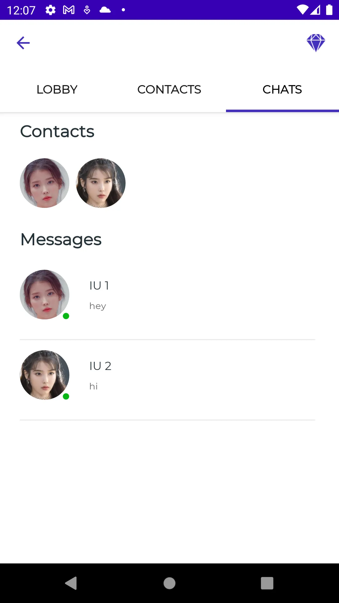 IU - Fake Chat & Video Call | Indus Appstore | Screenshot