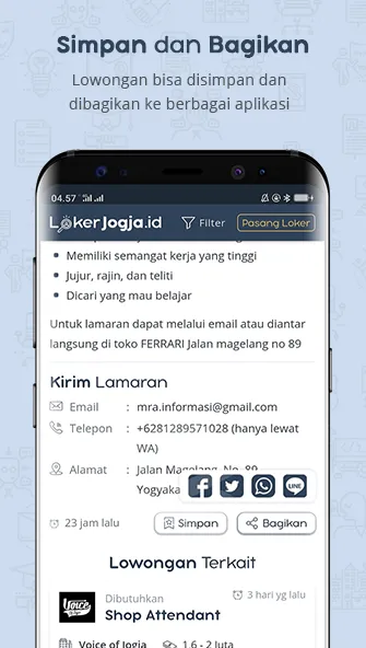 LOKER JOGJA - Lowongan Kerja J | Indus Appstore | Screenshot