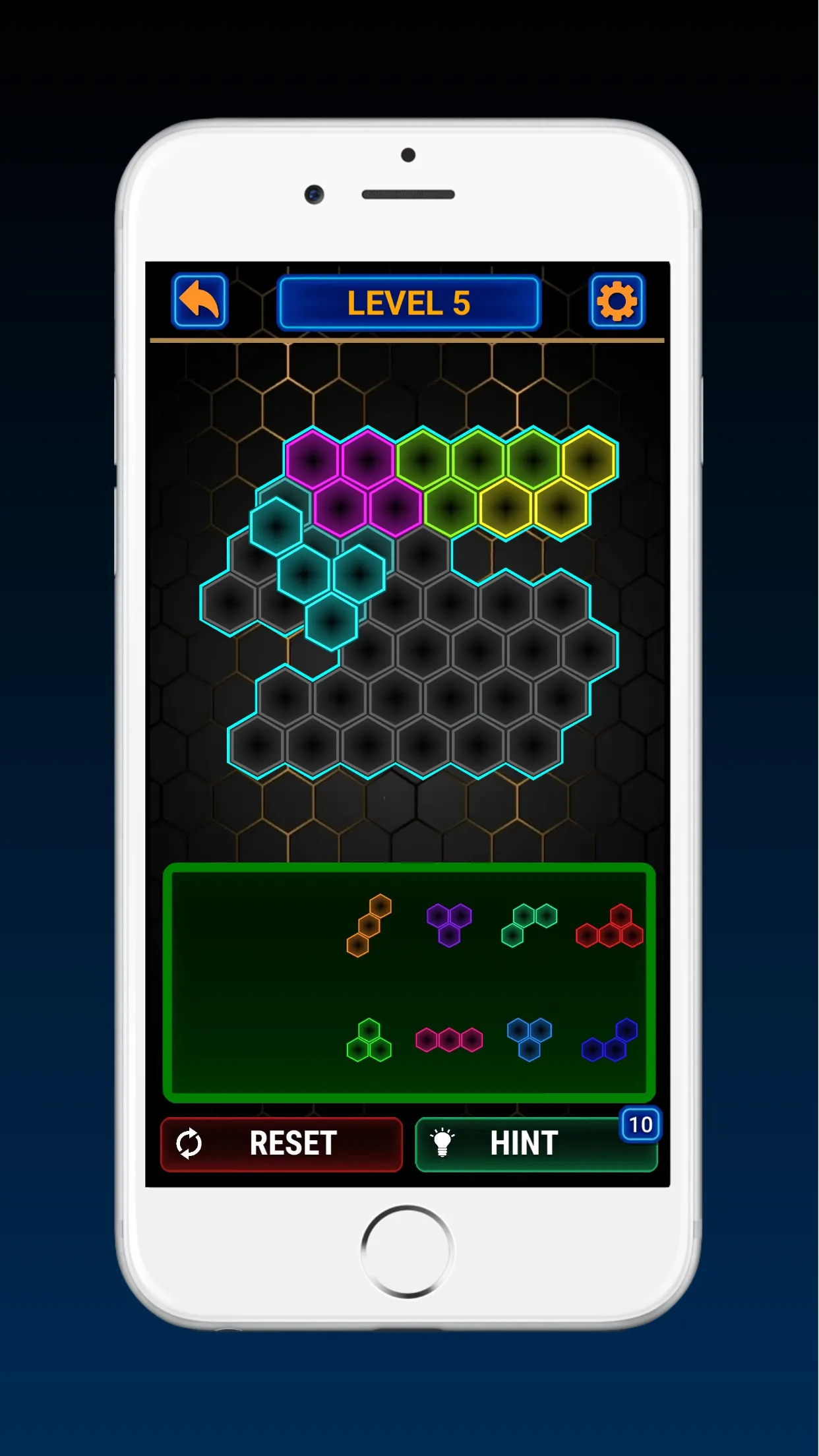 Glow Block Hexa Puzzle | Indus Appstore | Screenshot