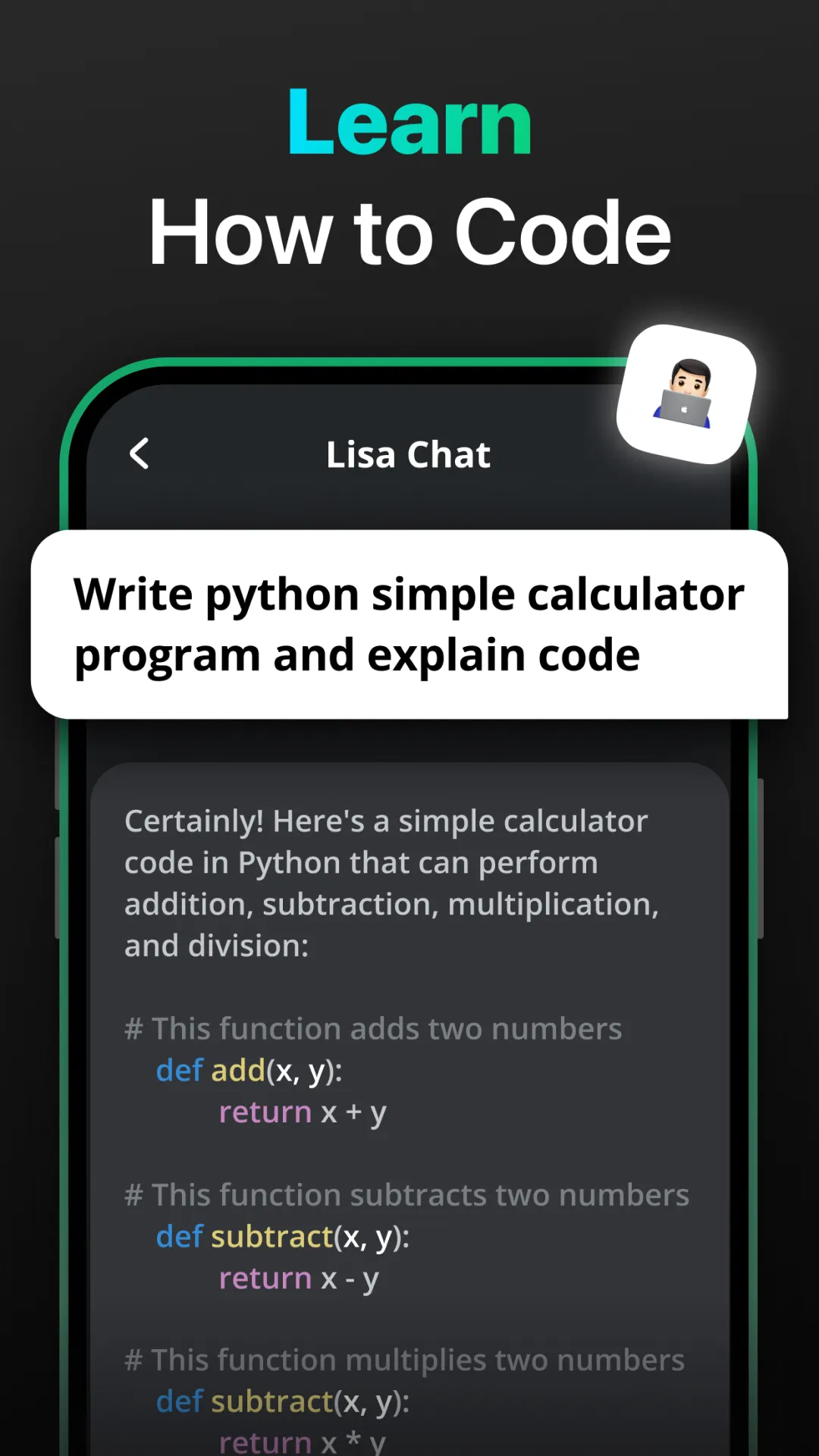 Lisa Chat: AI Bot Assistant | Indus Appstore | Screenshot