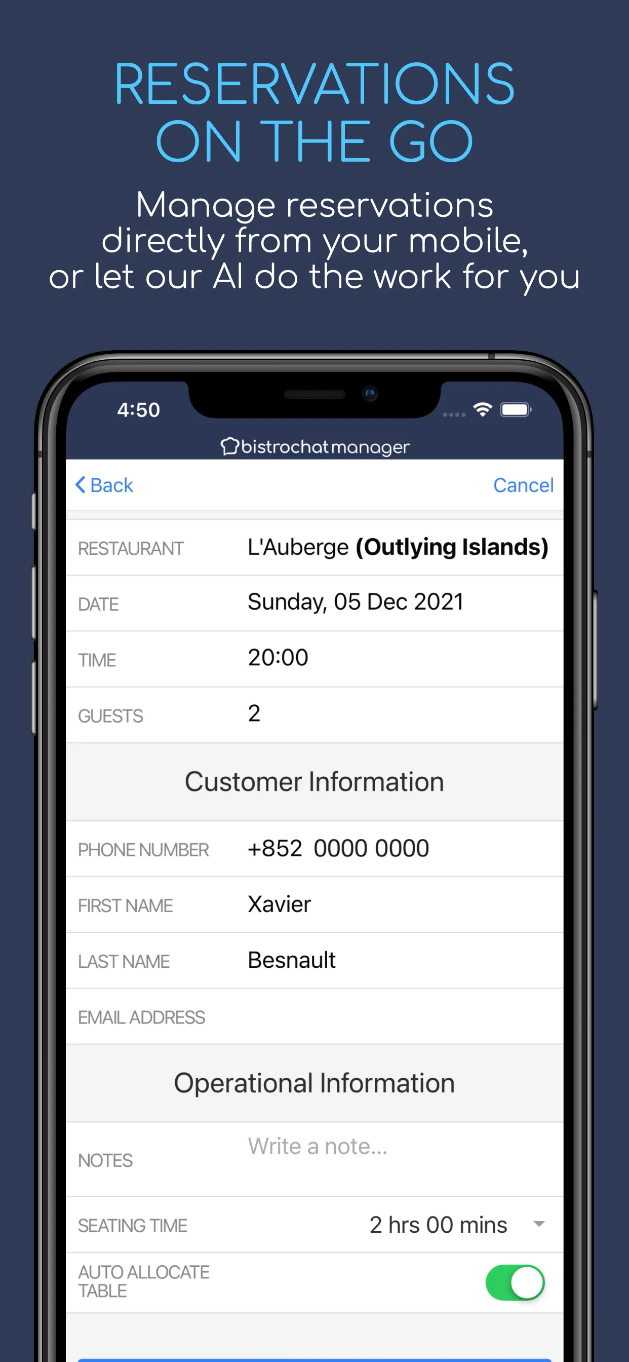 Bistrochat Manager | Indus Appstore | Screenshot