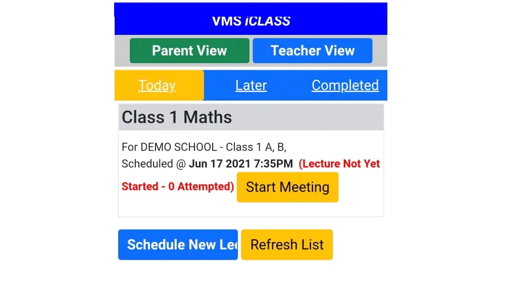 VMS iClass | Indus Appstore | Screenshot