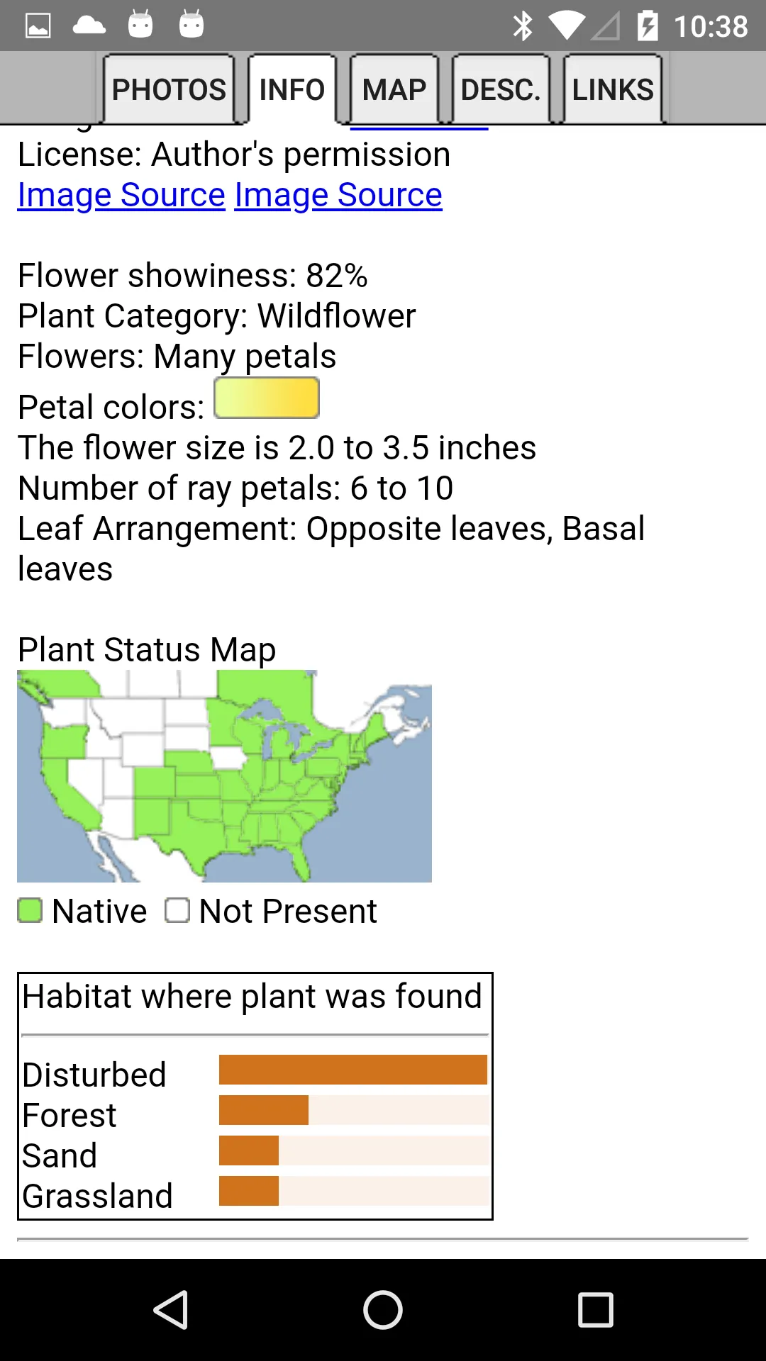 Delaware Wildflowers | Indus Appstore | Screenshot