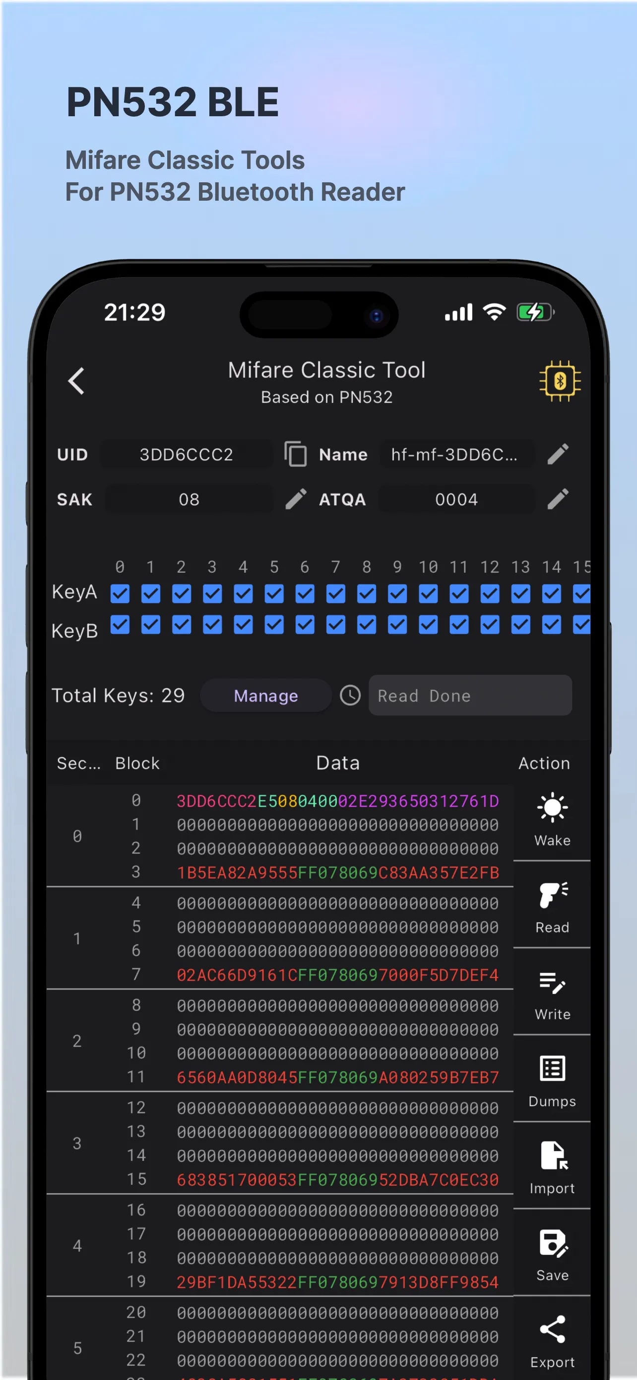 MTools BLE - BLE RFID Reader | Indus Appstore | Screenshot