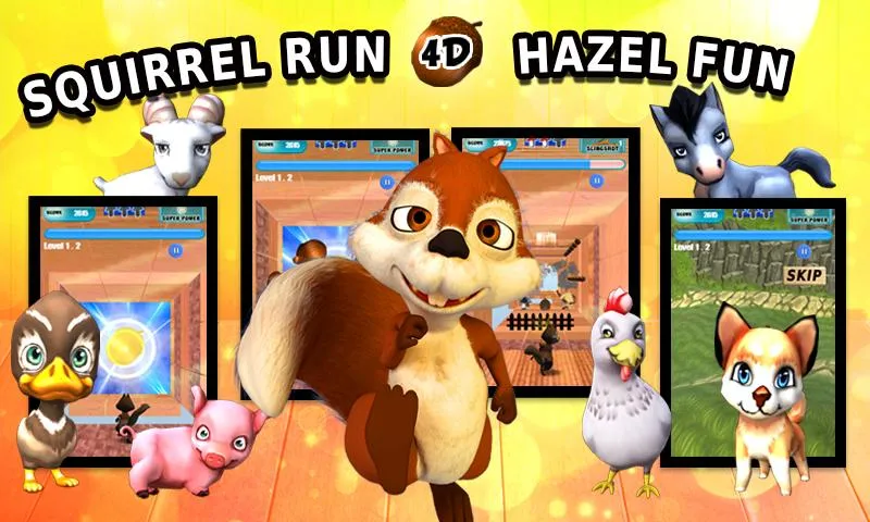 Squirrel Run 4D – Hazel Fun | Indus Appstore | Screenshot