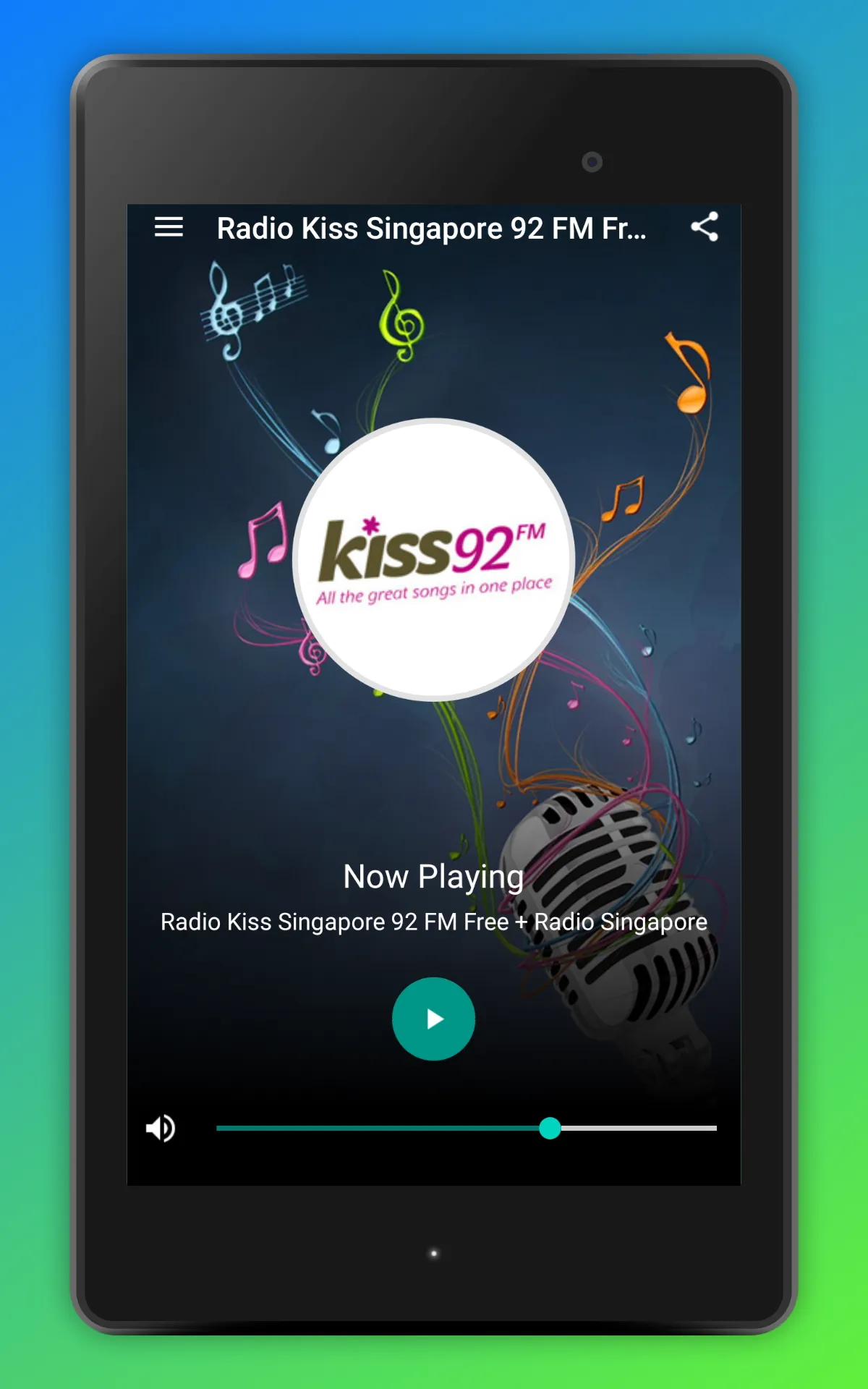 Kiss 92 FM Singapore Radio App | Indus Appstore | Screenshot