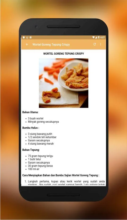 resep masakan crispy offline | Indus Appstore | Screenshot