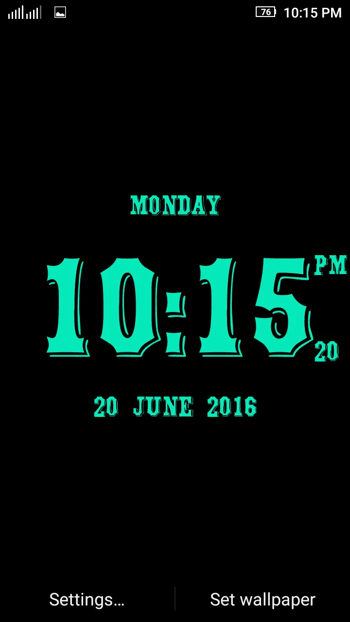 3D Digital Clock LWP | Indus Appstore | Screenshot