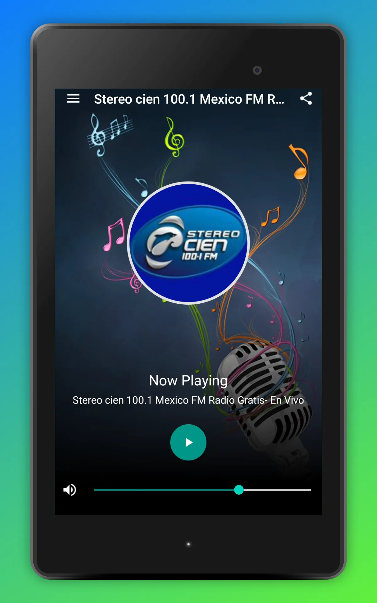 Stereo Cien 100.1 FM Radio App | Indus Appstore | Screenshot