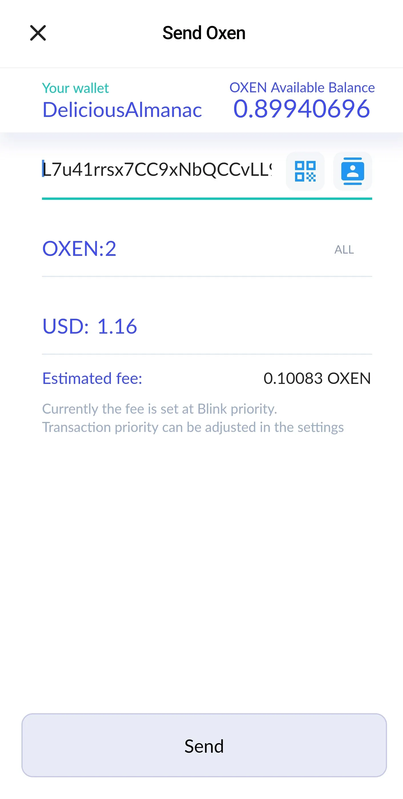 Oxen Wallet | Indus Appstore | Screenshot