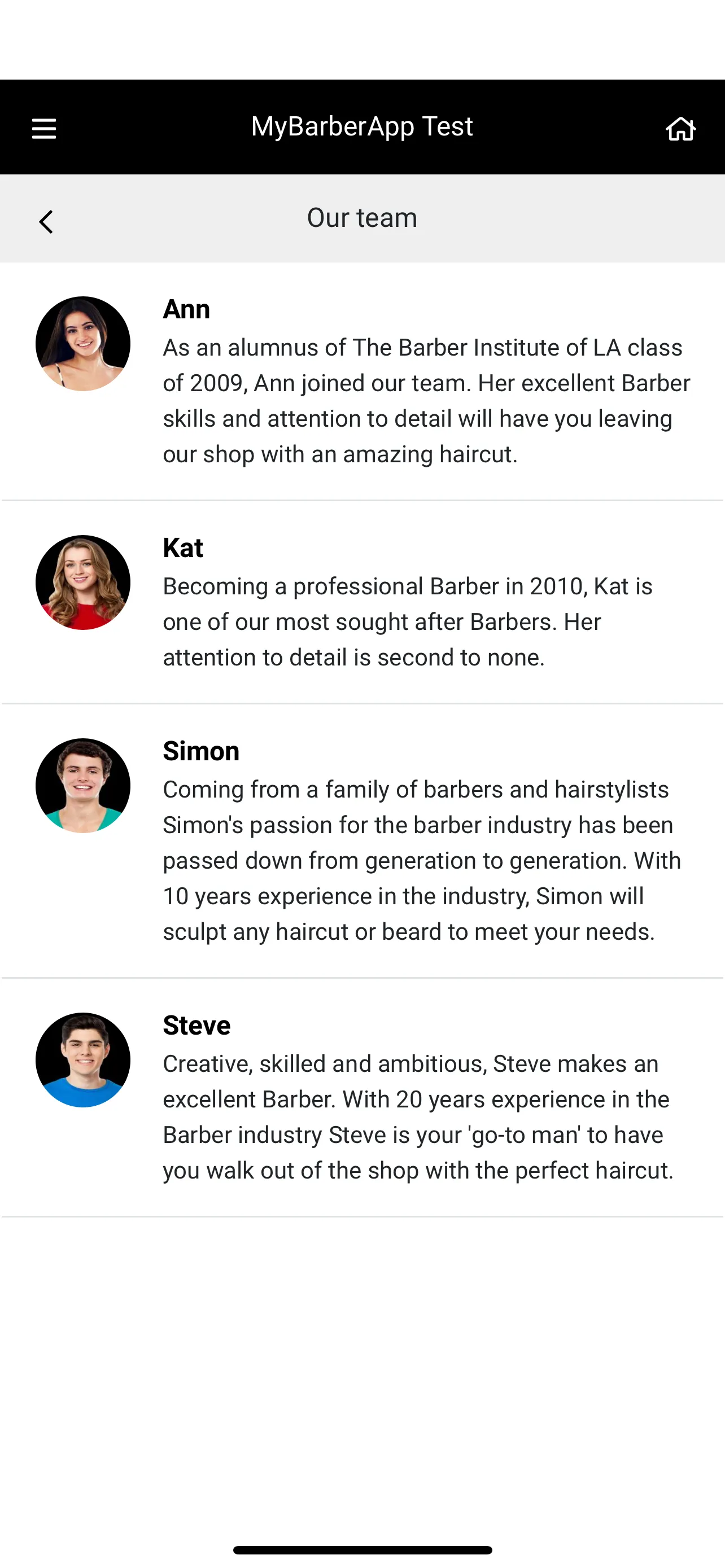 myBARBERapp | Indus Appstore | Screenshot