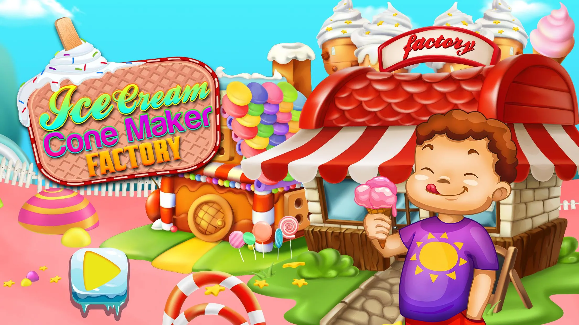 Ice Cream Cone Maker Factory | Indus Appstore | Screenshot