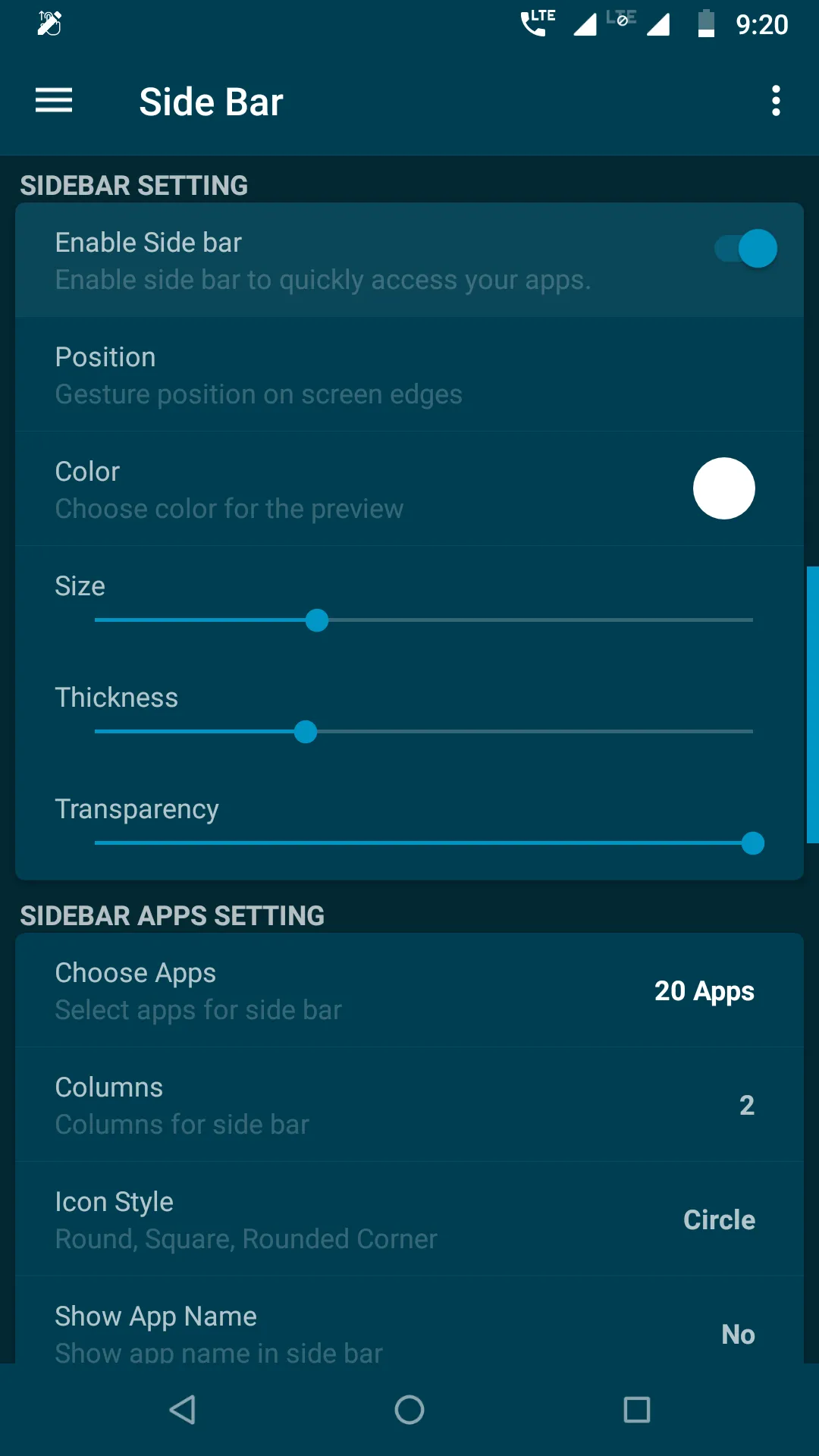 Side Bar - Edge Screen | Indus Appstore | Screenshot