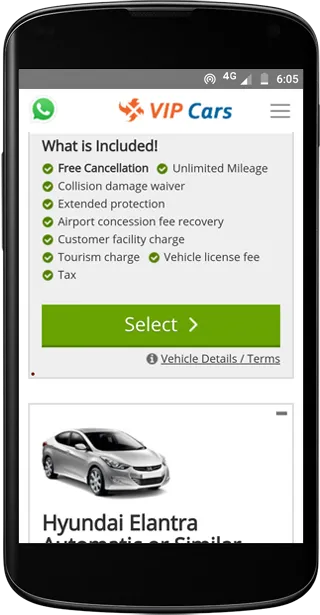 VIPCars.com – Car Rental | Indus Appstore | Screenshot