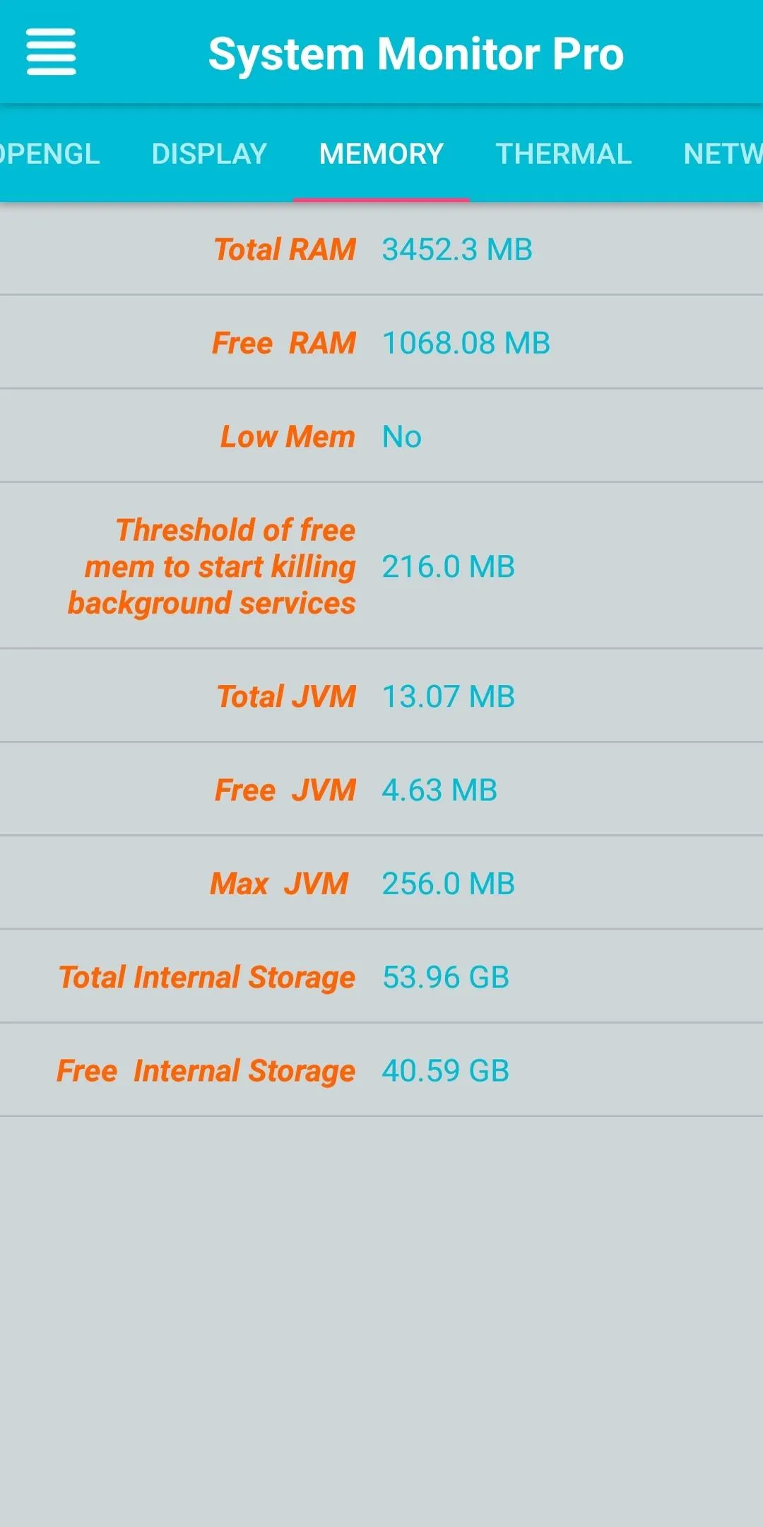 System Monitor Info PRO! | Indus Appstore | Screenshot