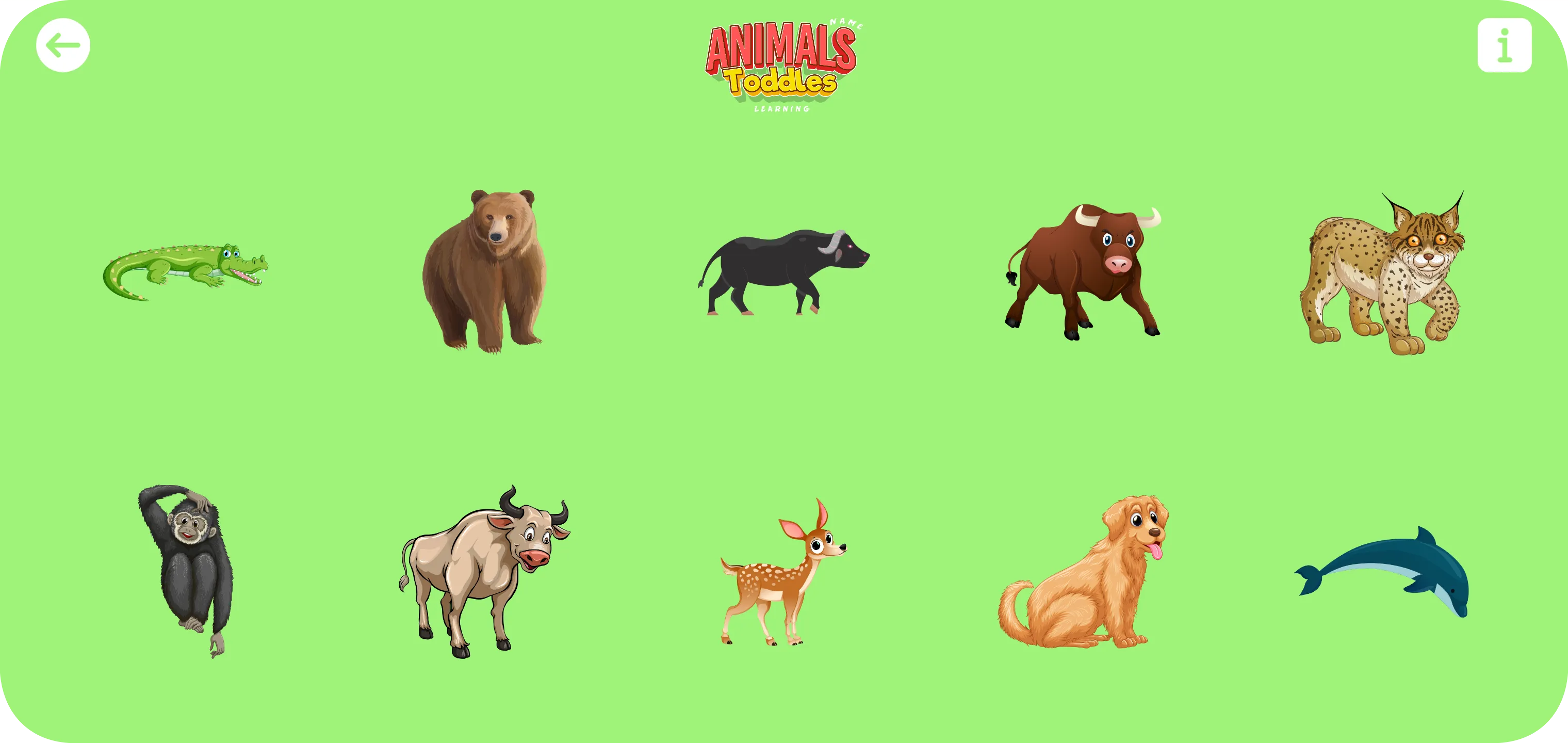 Animals Name Learning Toddles | Indus Appstore | Screenshot