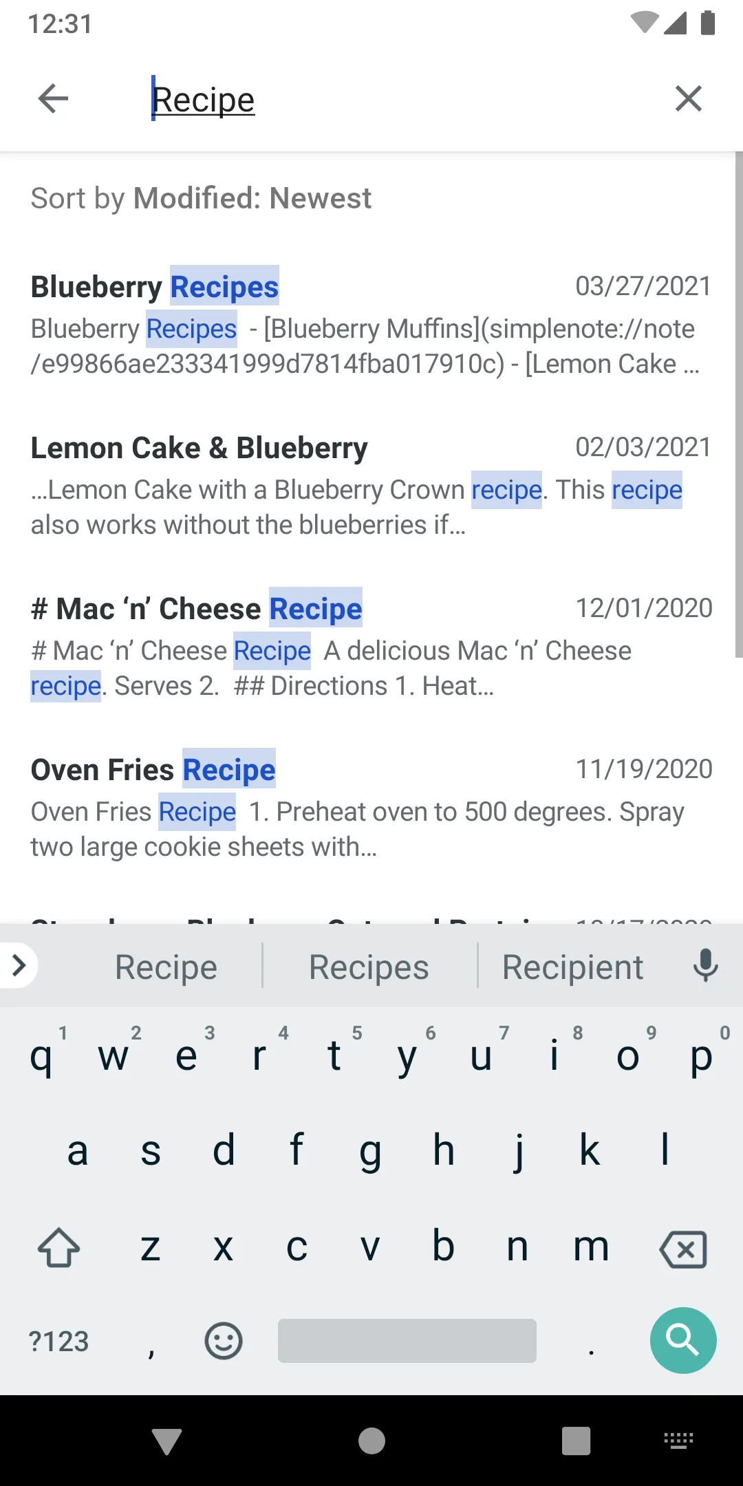 Simplenote | Indus Appstore | Screenshot