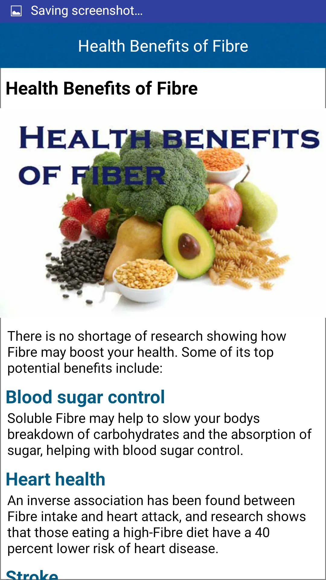 Dietary Fiber Food Sources | Indus Appstore | Screenshot