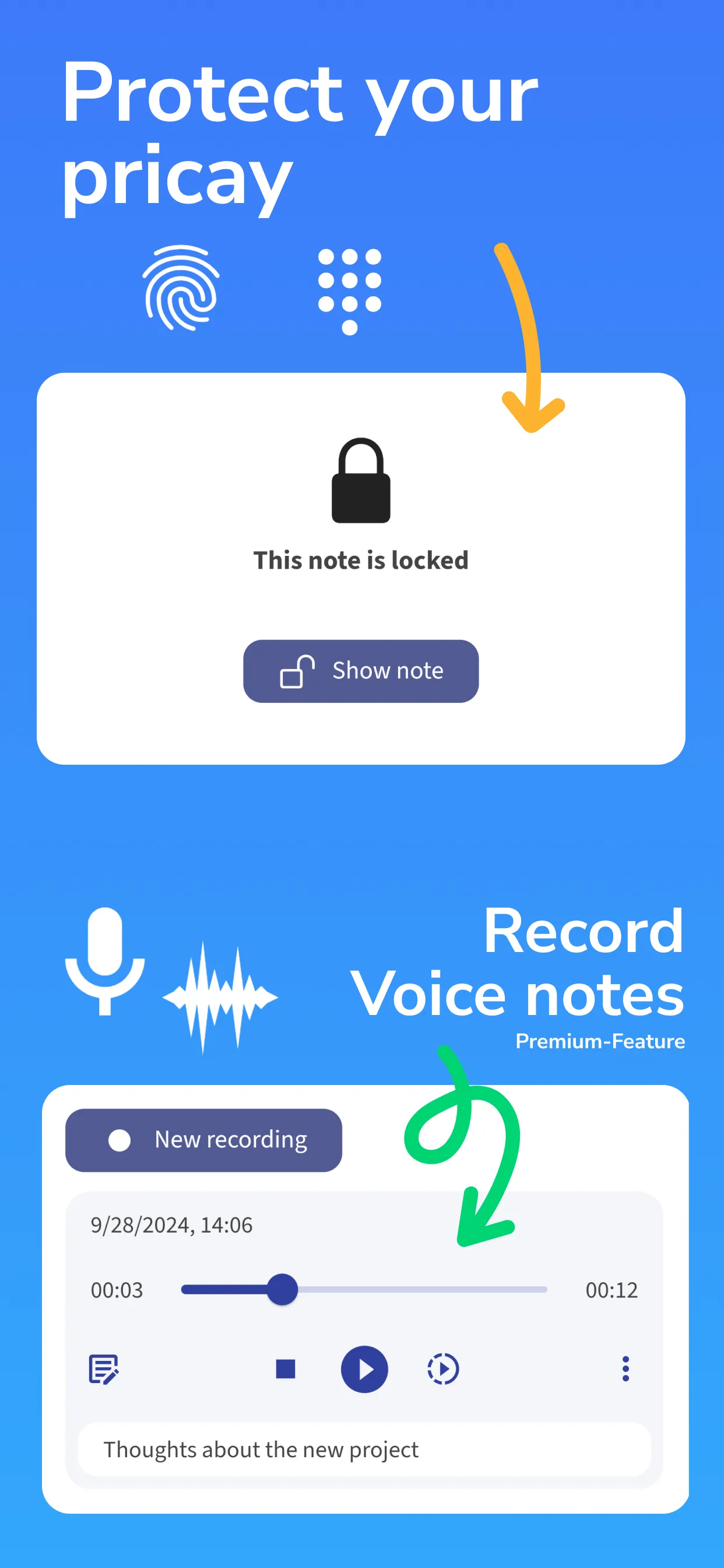 Notes in Folders: Folino | Indus Appstore | Screenshot