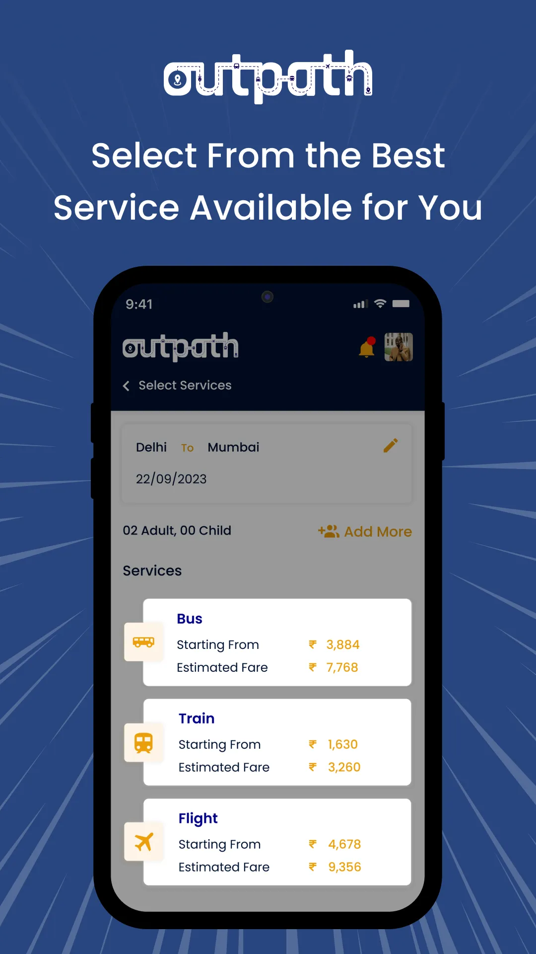 Outpath All In One Booking App | Indus Appstore | Screenshot