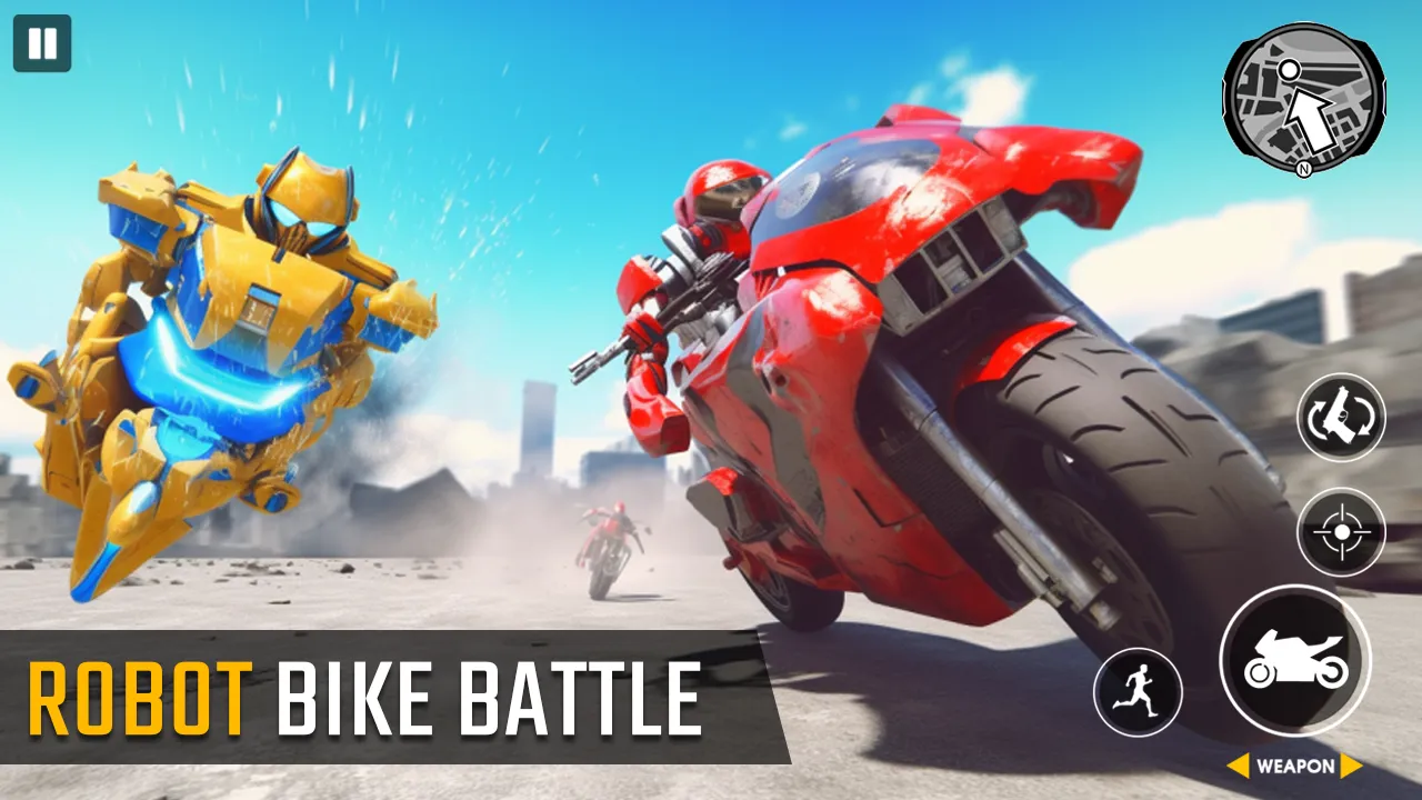 Real Robot Bike Transform Game | Indus Appstore | Screenshot