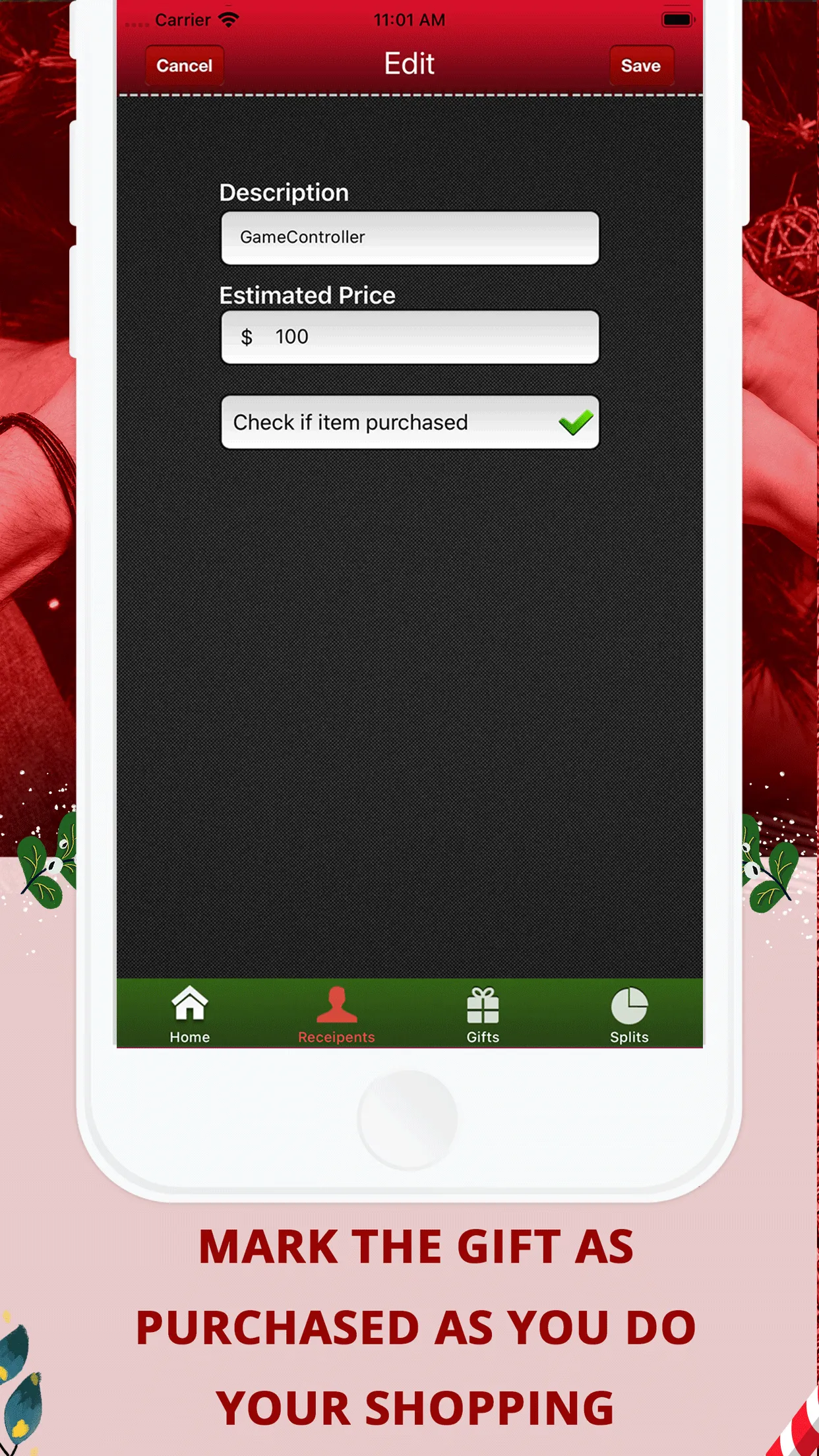 Christmas Gifts Budget Planner | Indus Appstore | Screenshot