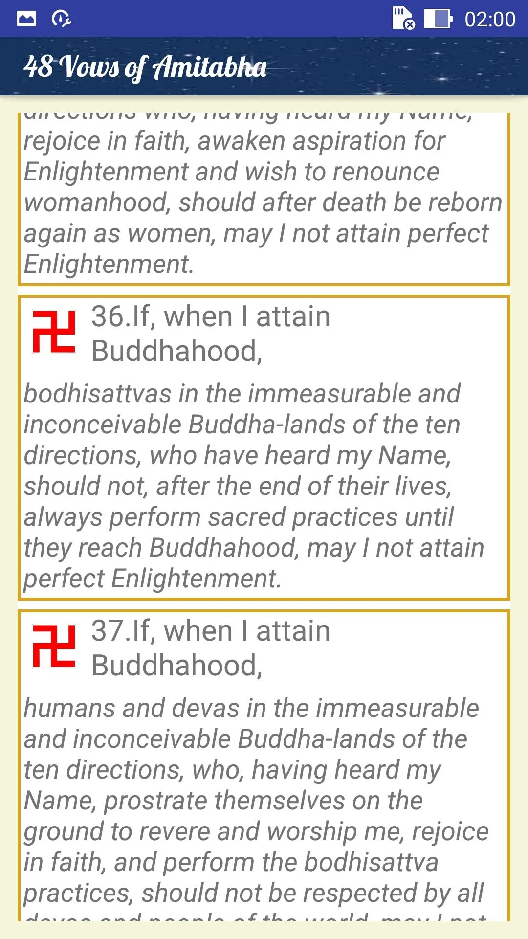 48 Vows of Amitabha | Indus Appstore | Screenshot