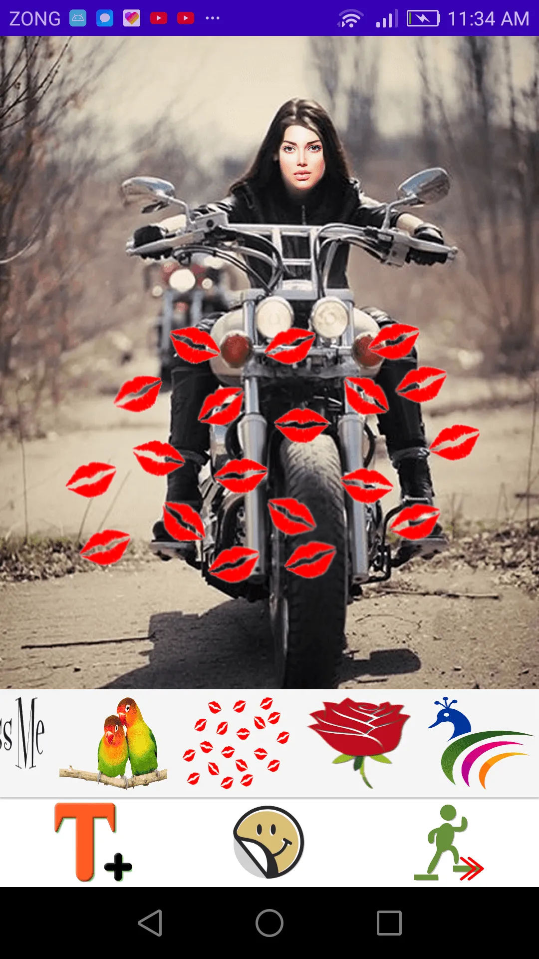 Girls Bike Cycle Photo Montage | Indus Appstore | Screenshot