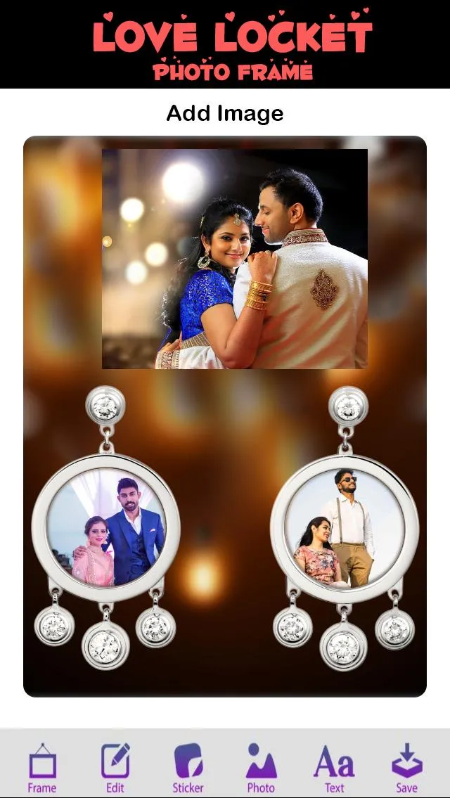 Love Locket Dual Photo Frame | Indus Appstore | Screenshot