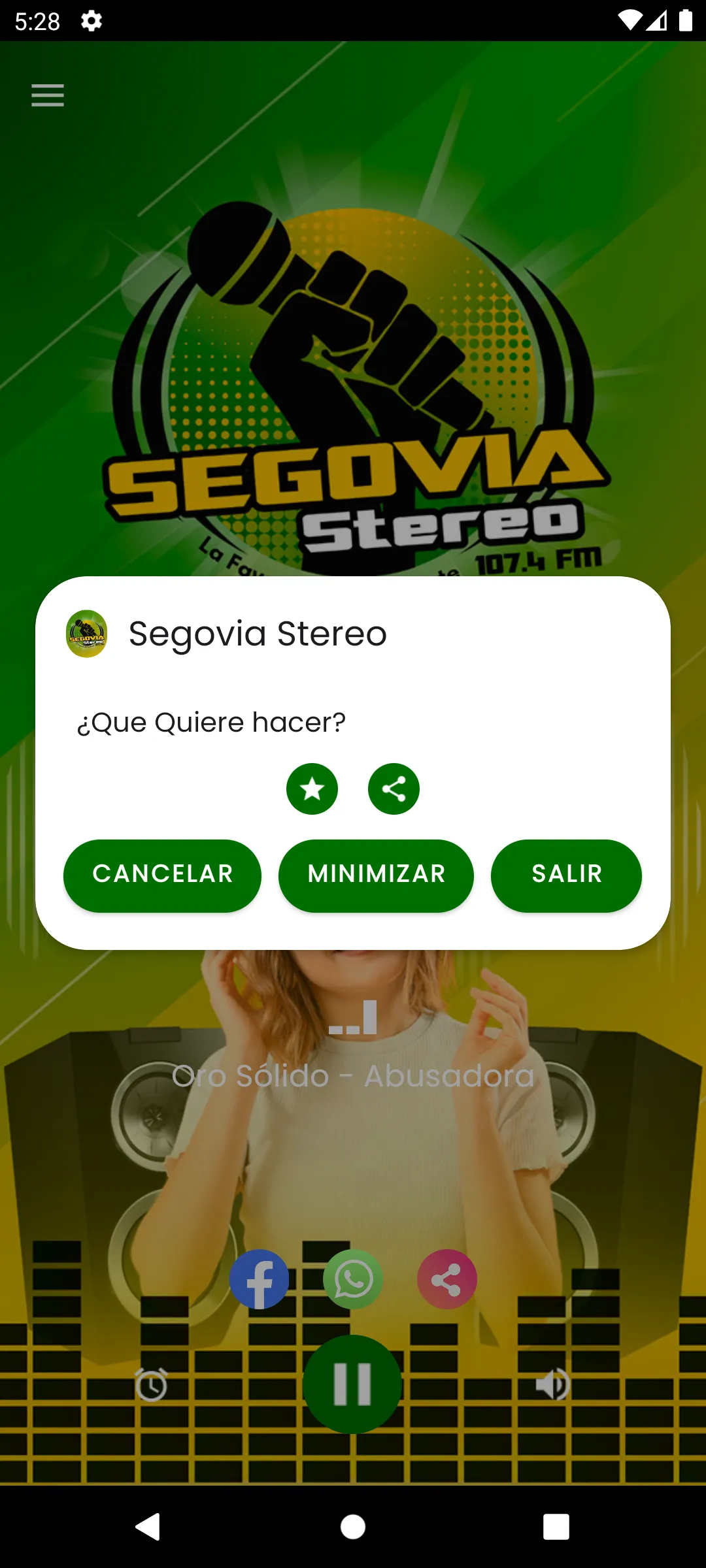 Segovia Stereo | Indus Appstore | Screenshot