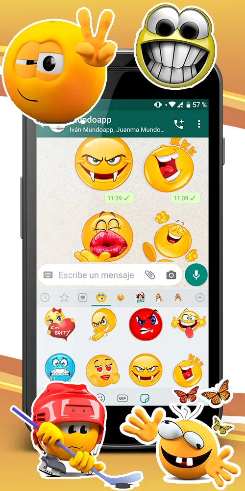 WASticker animated emojis | Indus Appstore | Screenshot