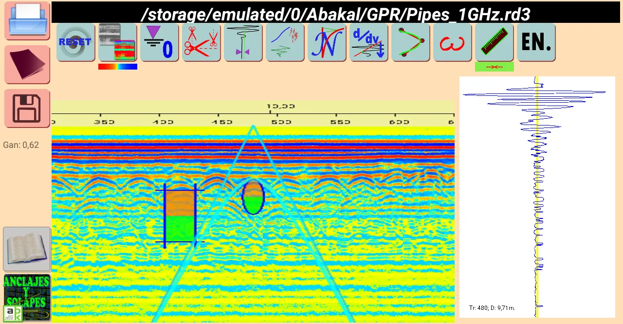 Ground-penetrating radar. GPR. | Indus Appstore | Screenshot