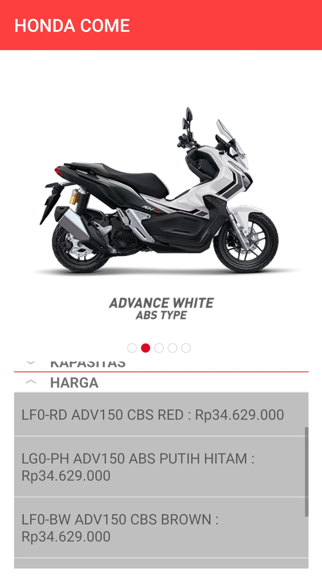 Honda Come | Indus Appstore | Screenshot