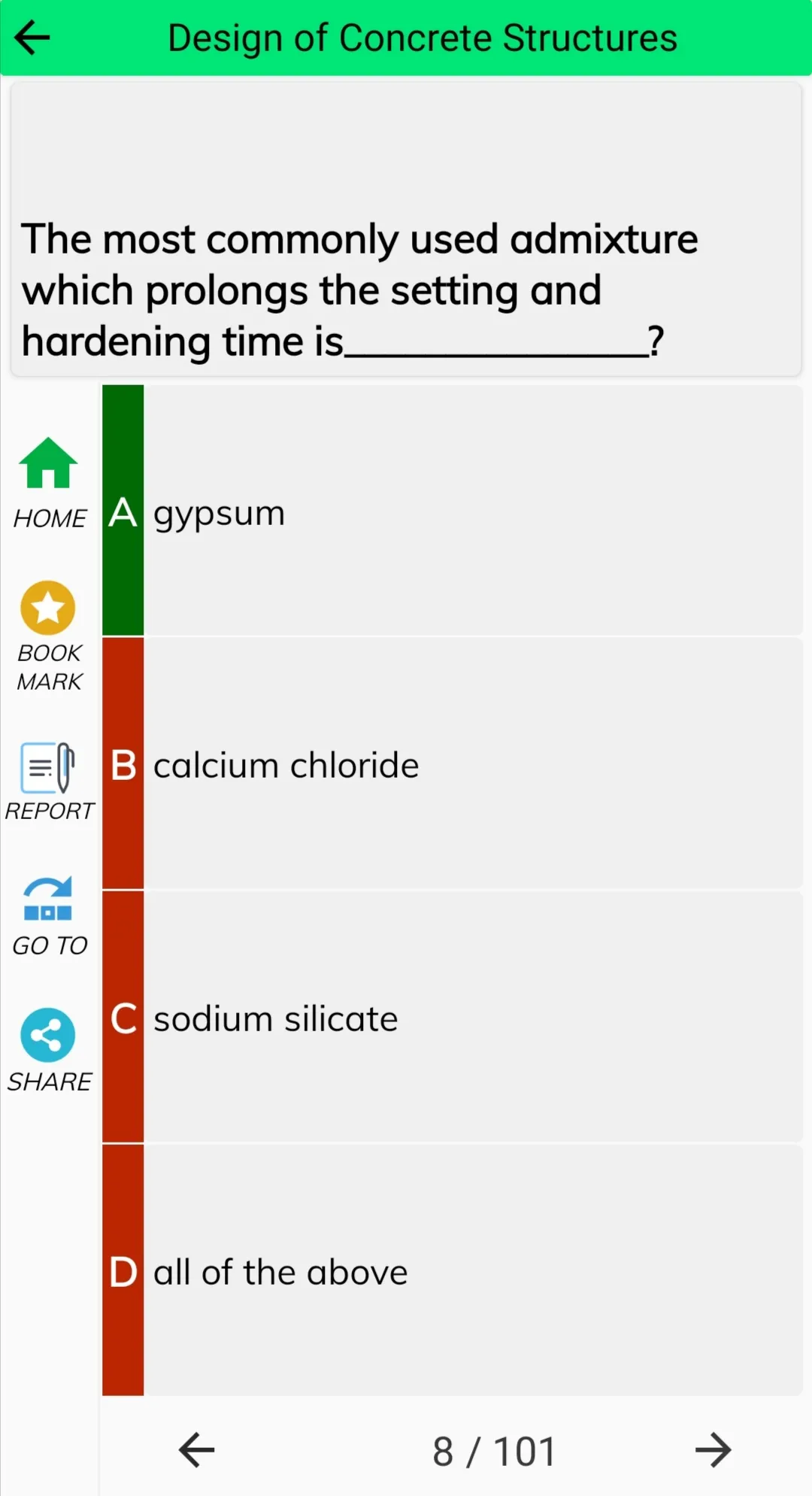 Civil Engineering Solved MCQs | Indus Appstore | Screenshot