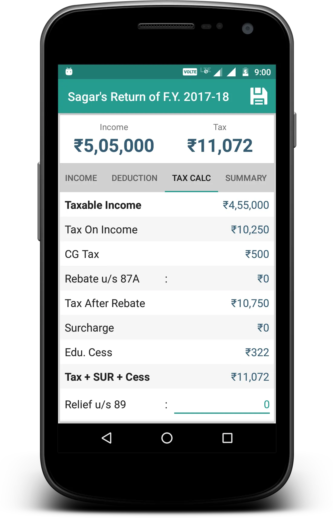 Income Tax Calculator | Indus Appstore | Screenshot