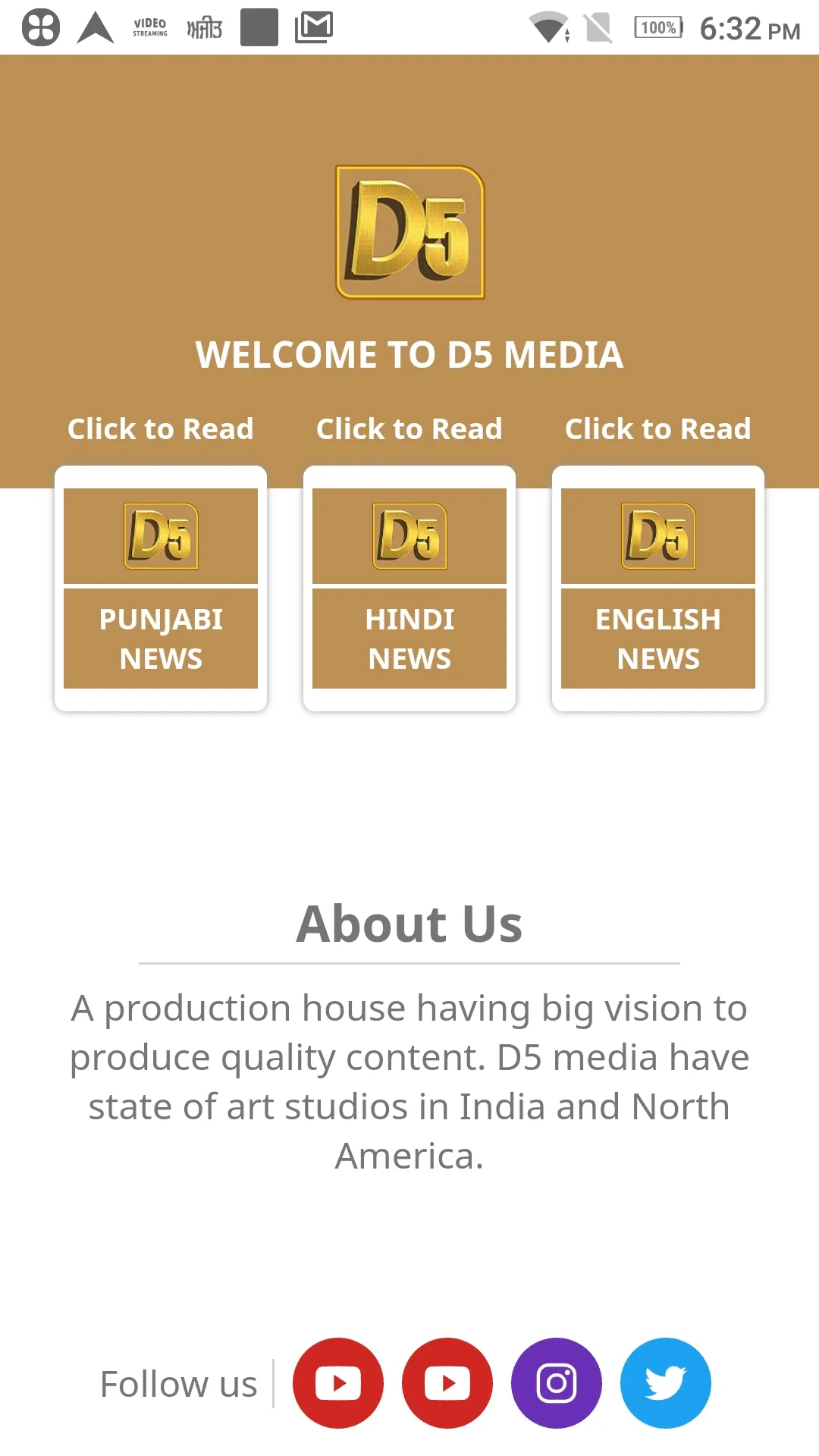 D5 Media | Indus Appstore | Screenshot