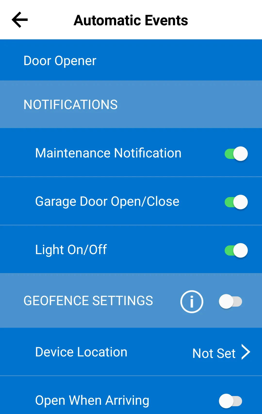 Linear Smart Garage Door | Indus Appstore | Screenshot