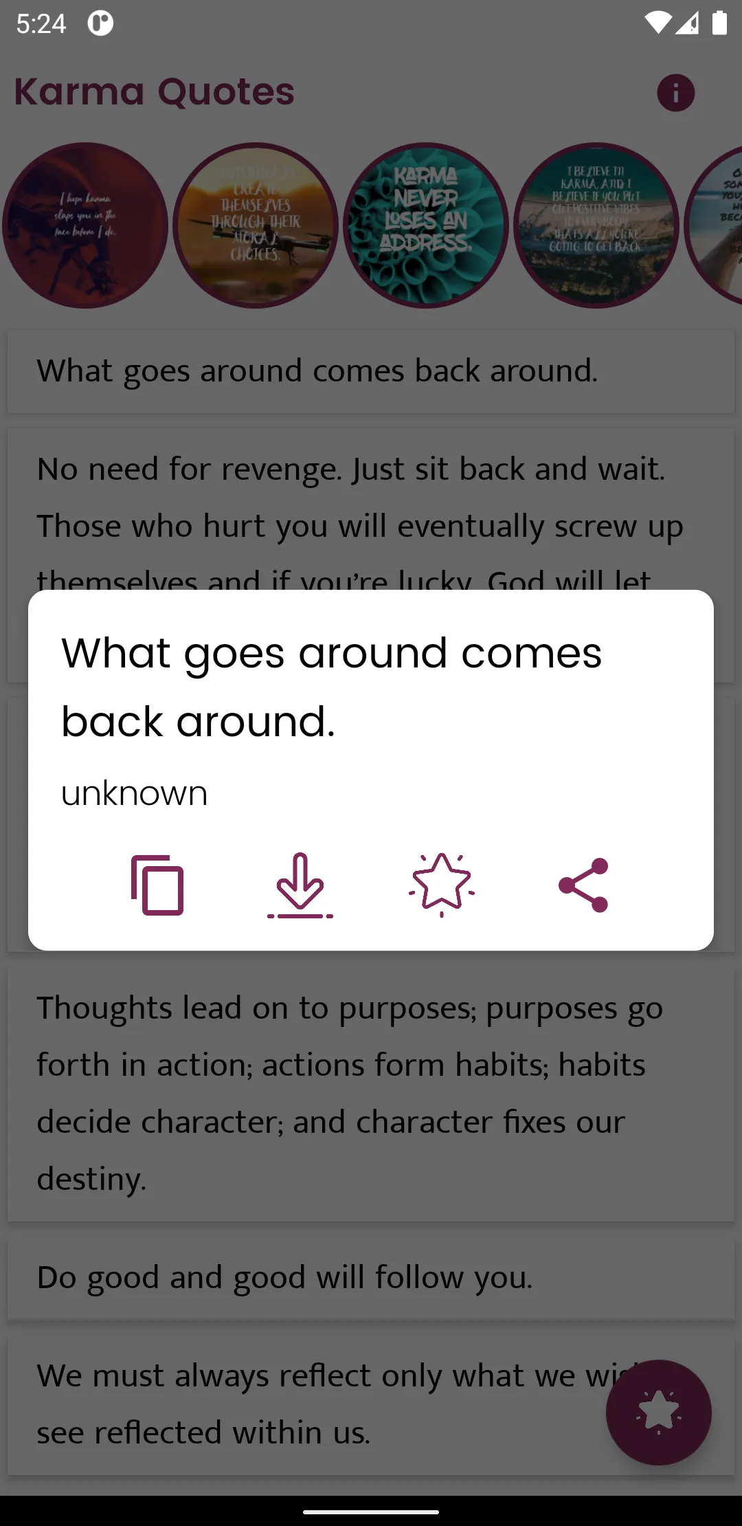 Karma Quotes and Sayings | Indus Appstore | Screenshot