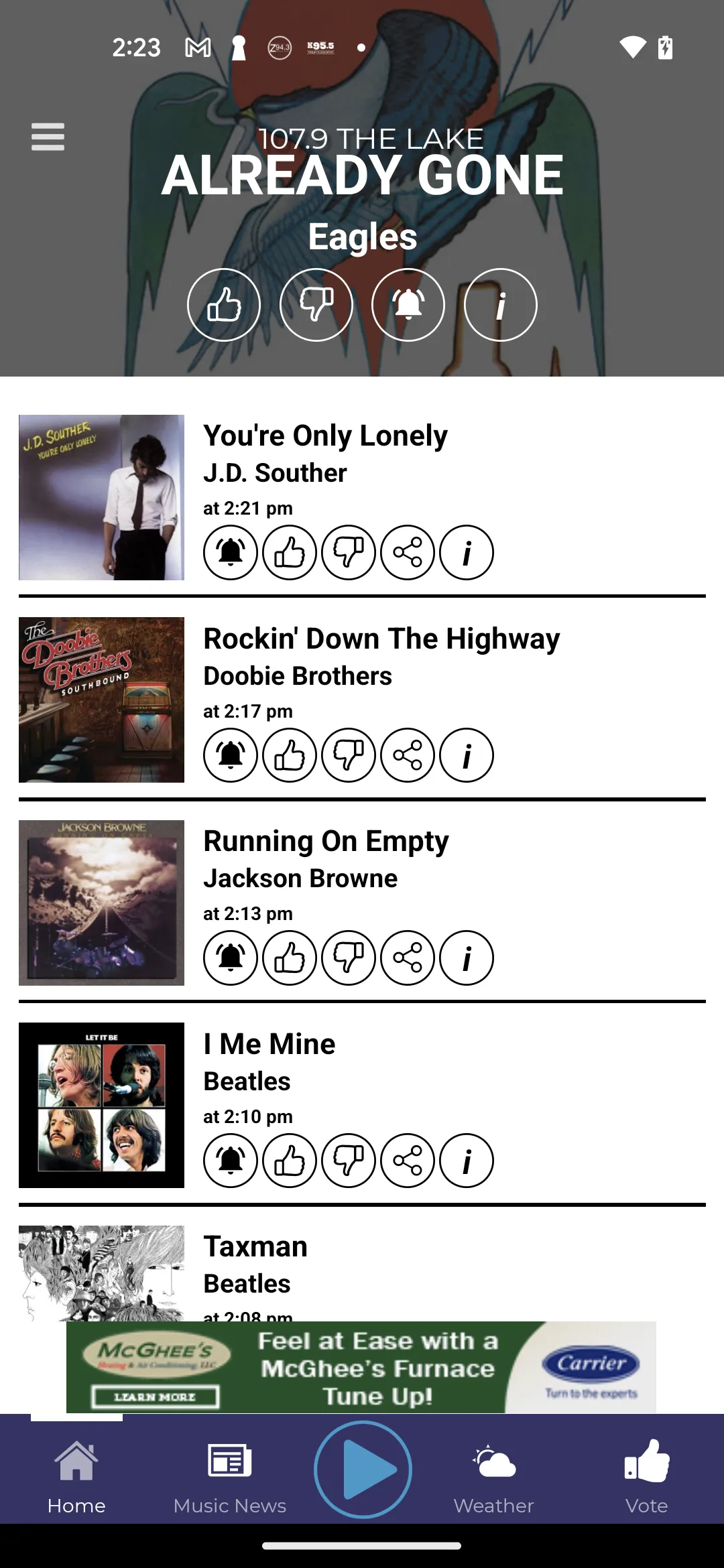 107.9 The Lake - Quality Rock | Indus Appstore | Screenshot