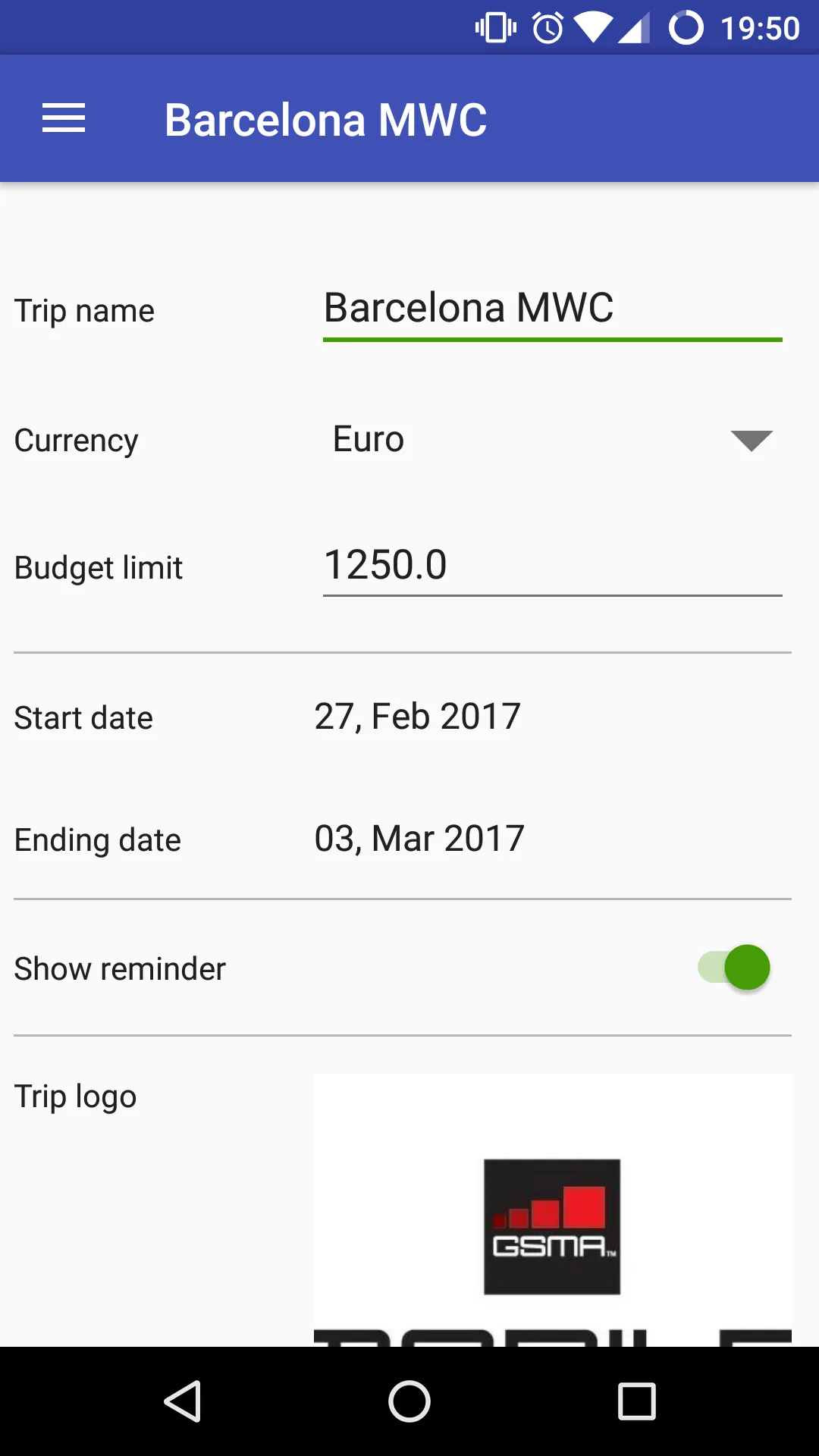 Travel Expense Manager | Indus Appstore | Screenshot