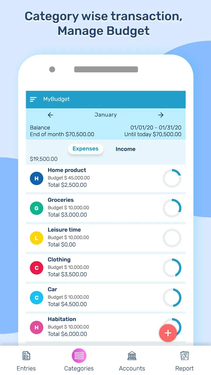 MyBudget: Account Manager | Indus Appstore | Screenshot