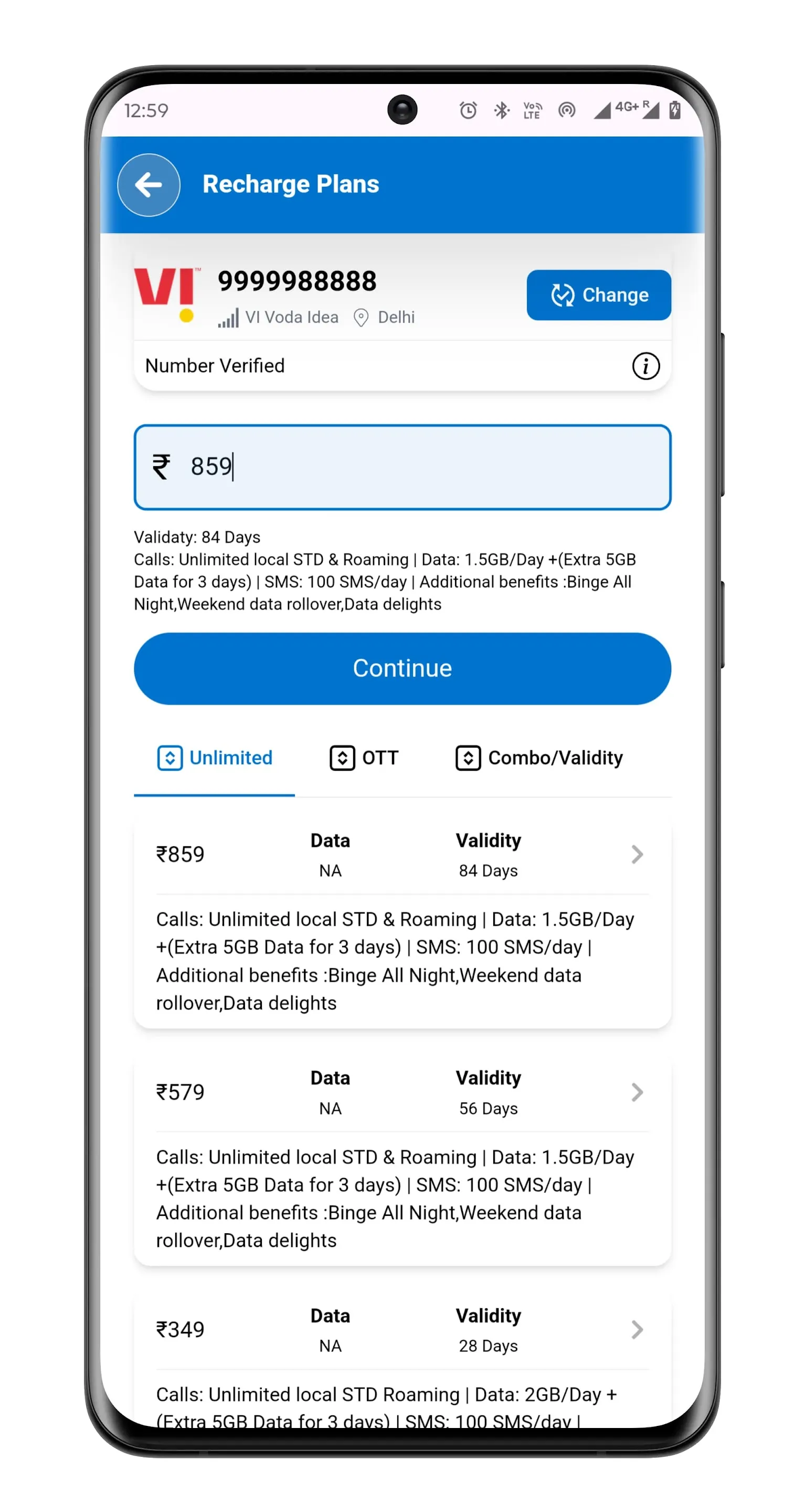 Recharge Reward | Indus Appstore | Screenshot