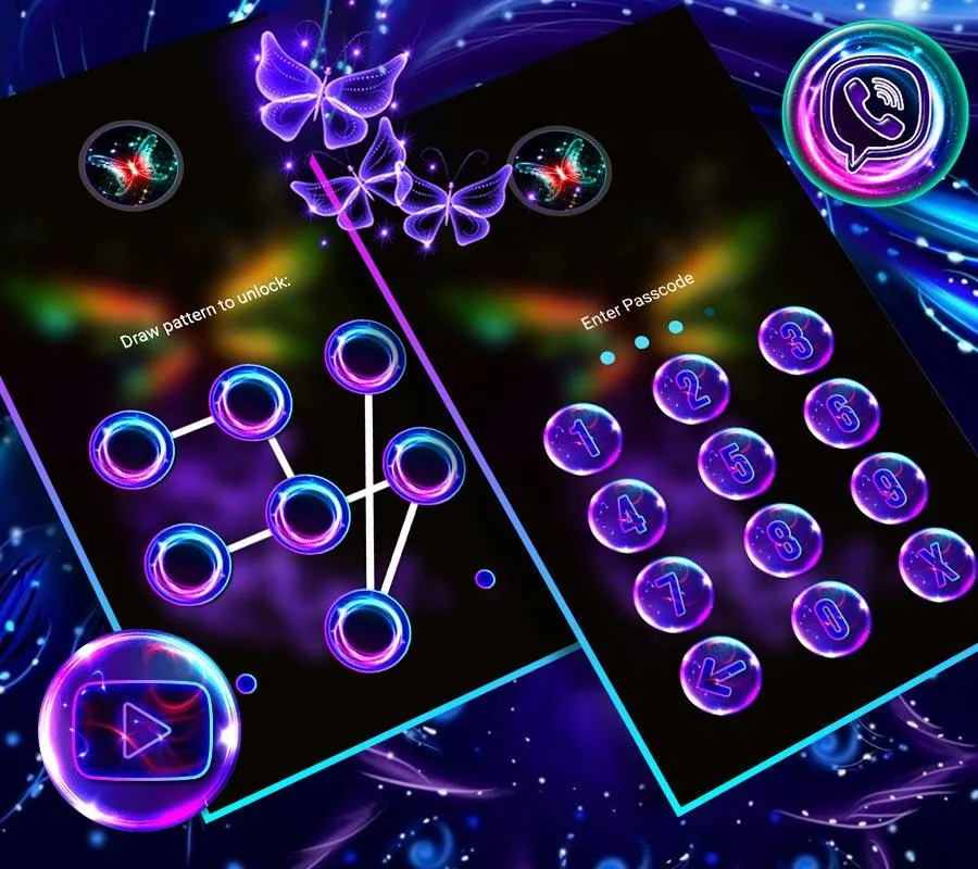 Glow Butterfly Launcher Theme | Indus Appstore | Screenshot