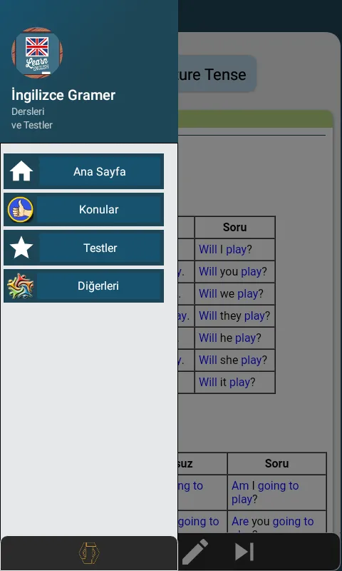 İngilizce Gramer Ders ve Test | Indus Appstore | Screenshot