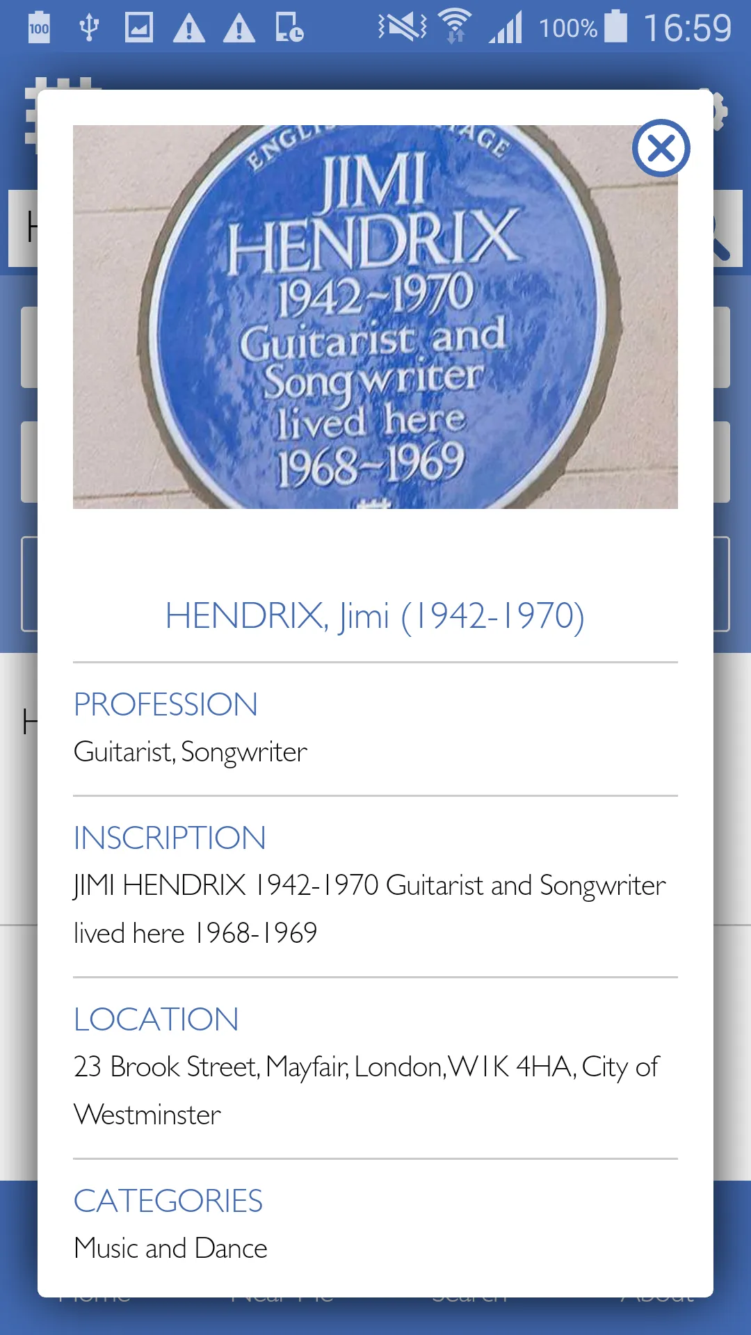 Blue Plaques of London | Indus Appstore | Screenshot