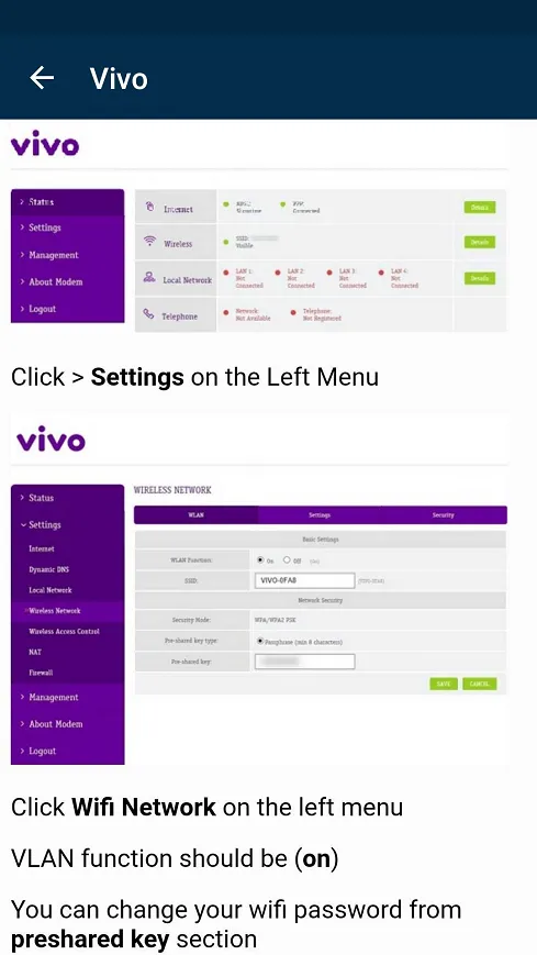 wifi password change guide | Indus Appstore | Screenshot