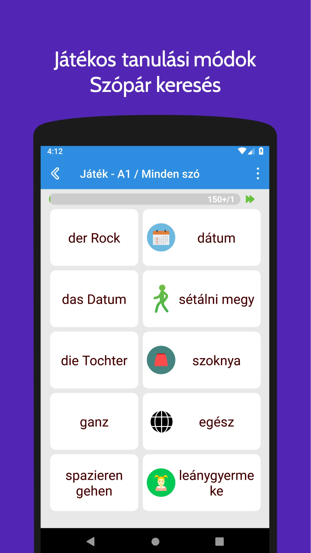 Wordzie Német Szótanító | Indus Appstore | Screenshot